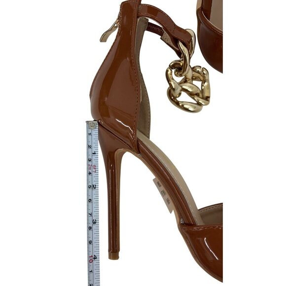 CATHY DIN / Rae-61 / Womens Pointed-Toe High Heels / With Gold Chain Accent & An - Picture 5 of 8